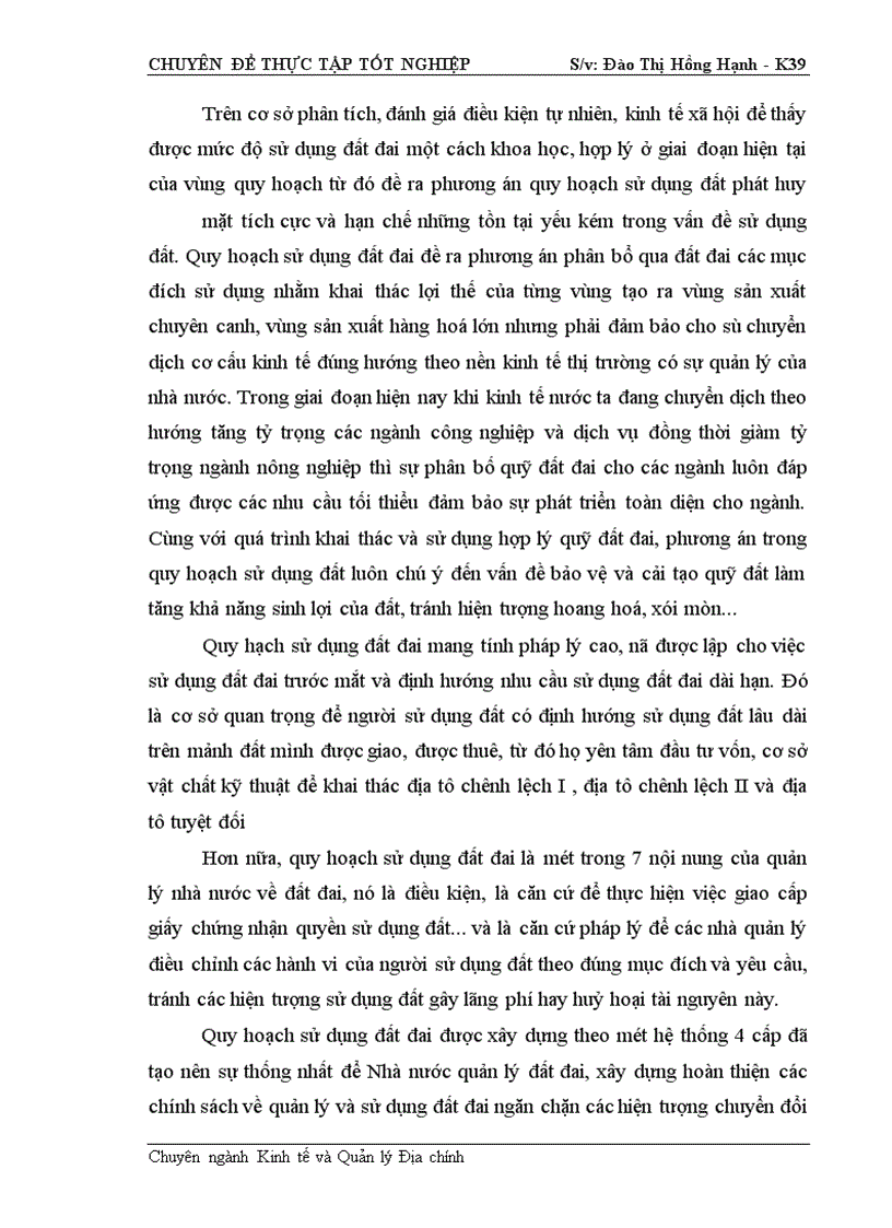 image for page Cơ sở khoa học của quy hoạch sử dụng đất đai huyện Lộc Bình- Tỉnh Lạng Sơn thời kỳ 2001- 2010
