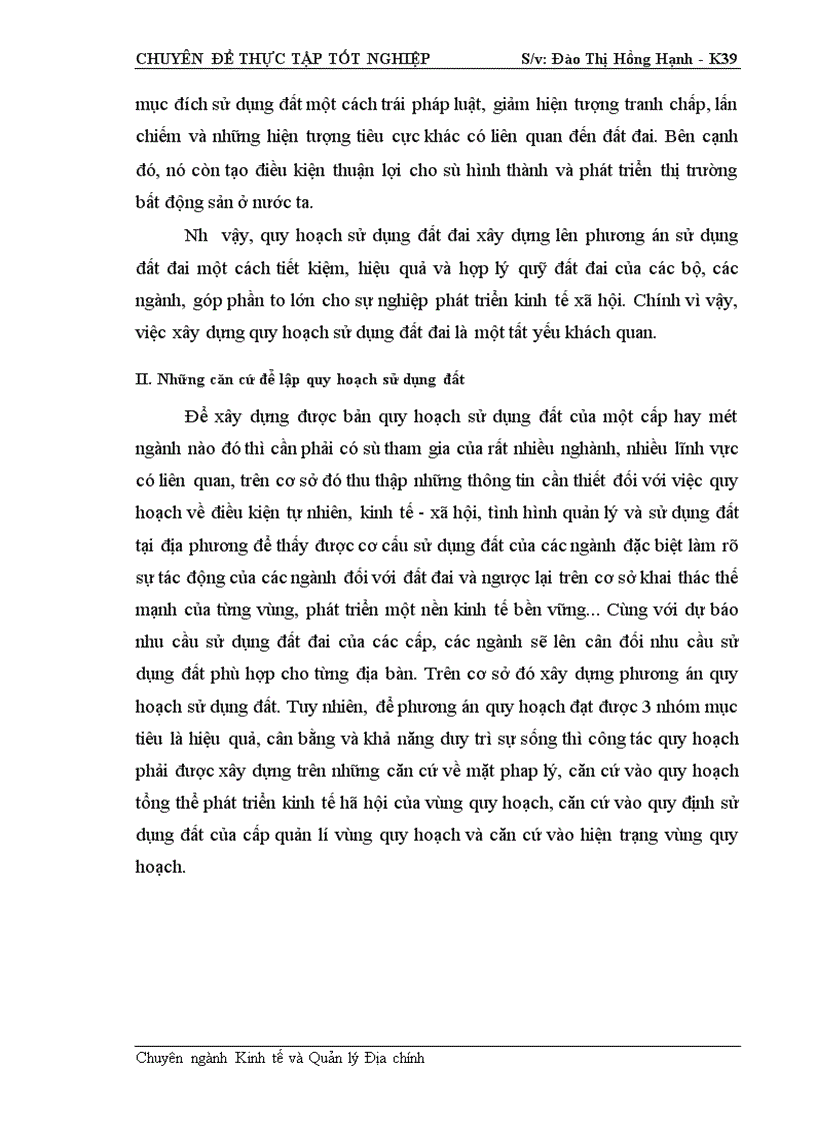 image for page Cơ sở khoa học của quy hoạch sử dụng đất đai huyện Lộc Bình- Tỉnh Lạng Sơn thời kỳ 2001- 2010