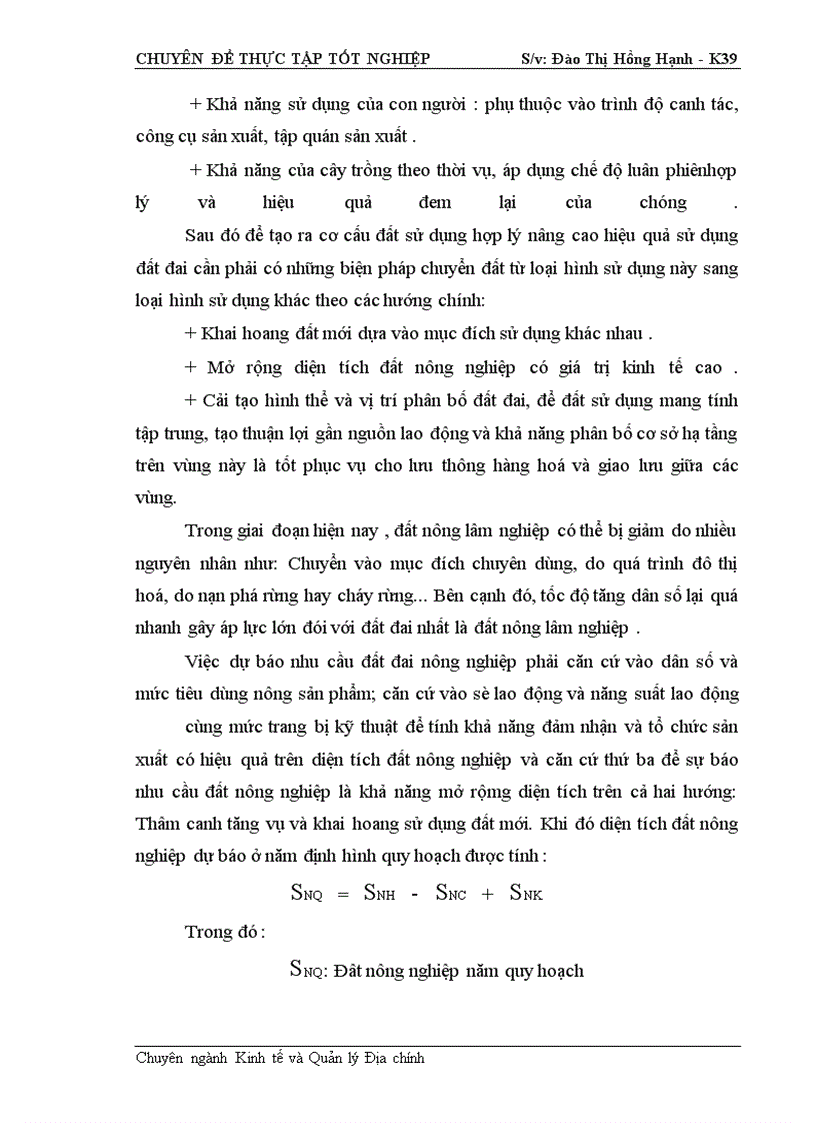 image for page Cơ sở khoa học của quy hoạch sử dụng đất đai huyện Lộc Bình- Tỉnh Lạng Sơn thời kỳ 2001- 2010