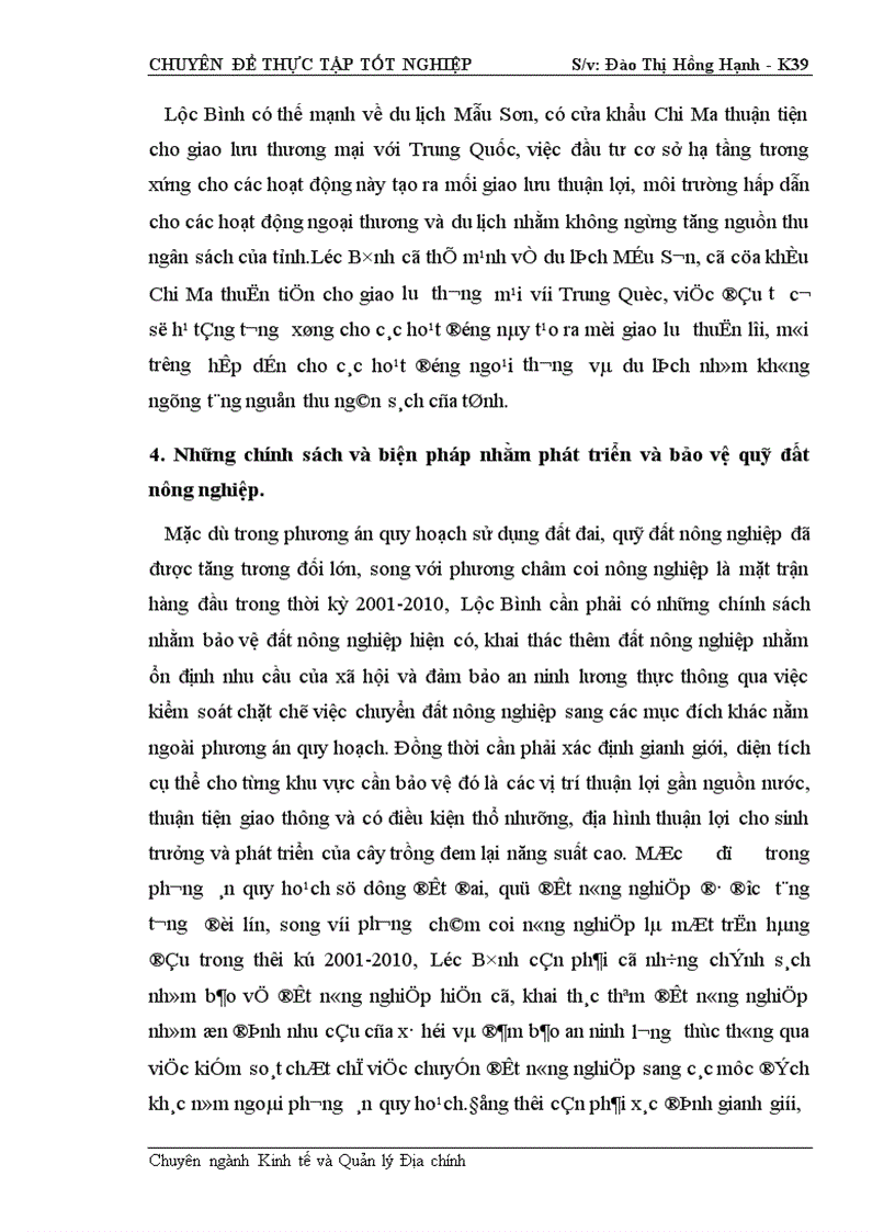 image for page Cơ sở khoa học của quy hoạch sử dụng đất đai huyện Lộc Bình- Tỉnh Lạng Sơn thời kỳ 2001- 2010