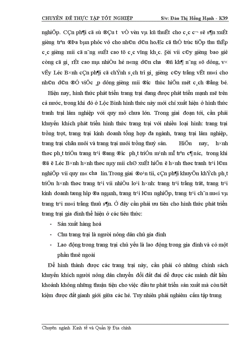 image for page Cơ sở khoa học của quy hoạch sử dụng đất đai huyện Lộc Bình- Tỉnh Lạng Sơn thời kỳ 2001- 2010