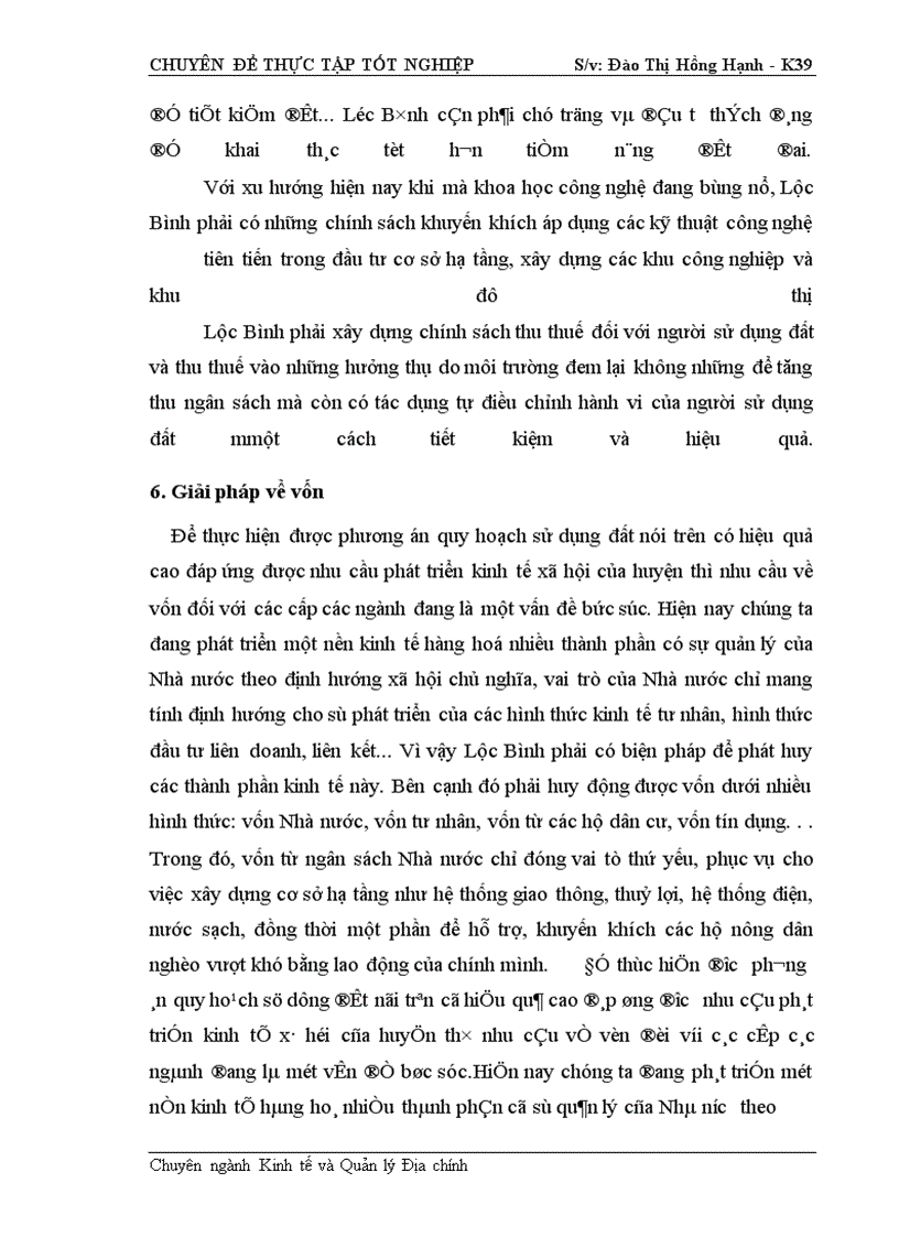 image for page Cơ sở khoa học của quy hoạch sử dụng đất đai huyện Lộc Bình- Tỉnh Lạng Sơn thời kỳ 2001- 2010