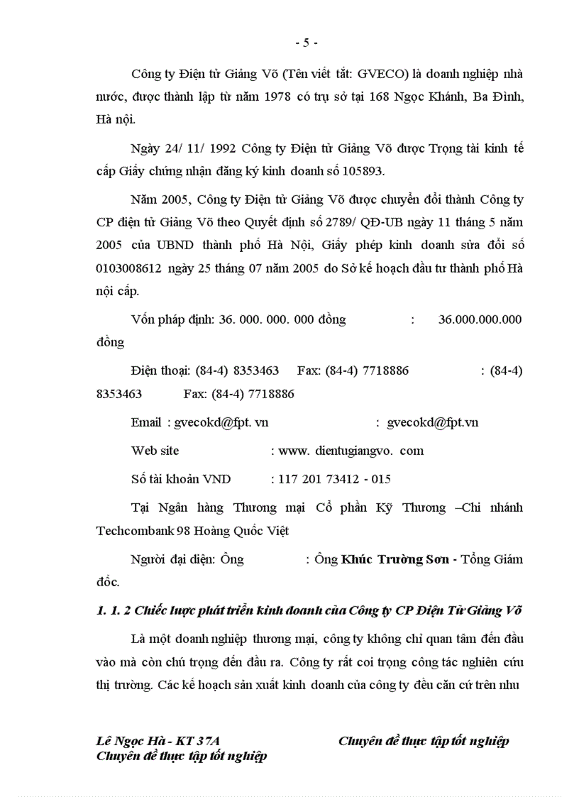 image for page Kế toán tiền lương và các khoản trích theo lương tại Công ty Cổ phần Điện Tử Giảng Võ