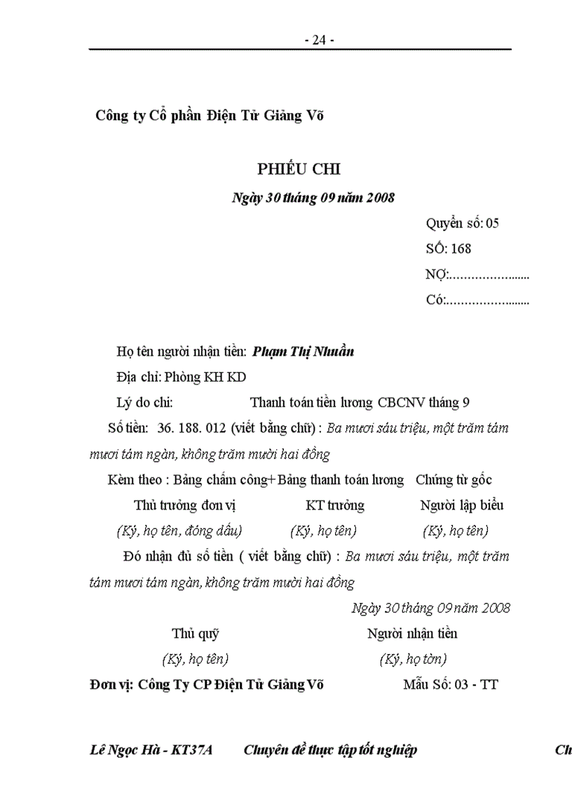 image for page Kế toán tiền lương và các khoản trích theo lương tại Công ty Cổ phần Điện Tử Giảng Võ