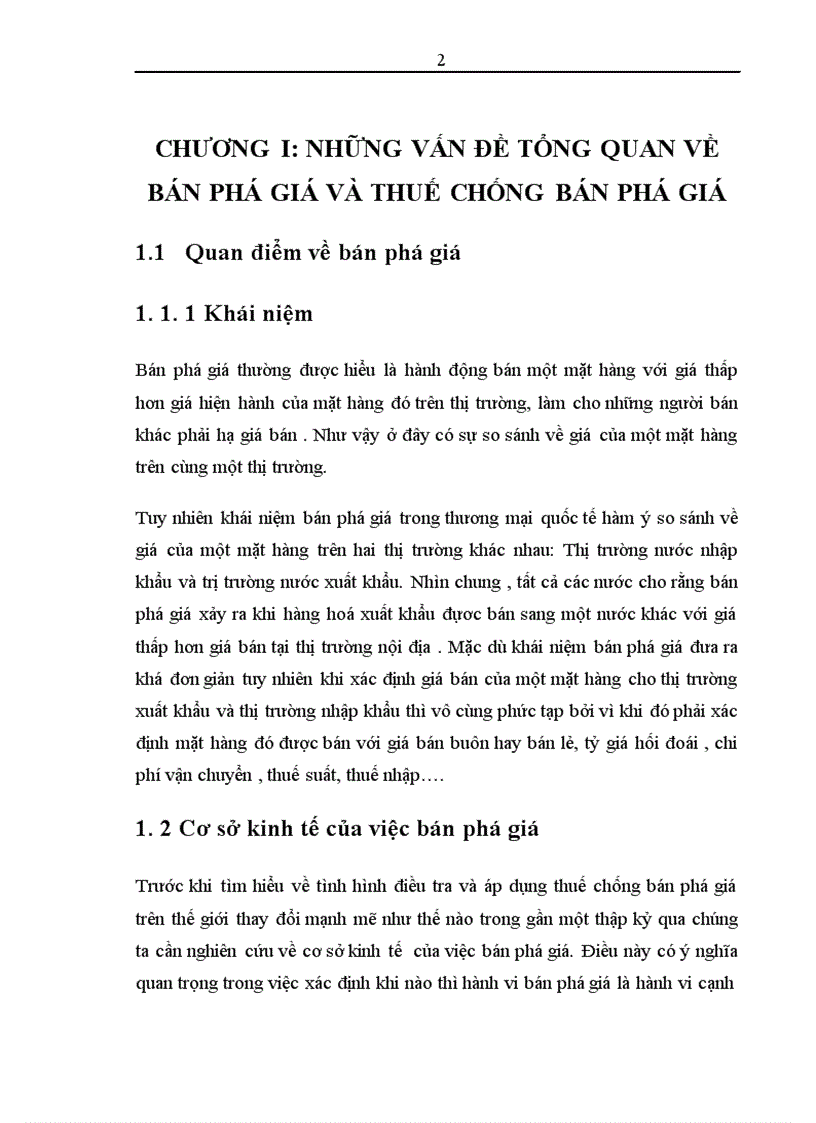 Giải pháp nâng cao khả năng áp dụng thuế chống bán phá giá tại Việt Nam trong điều kiện hội nhập WTO