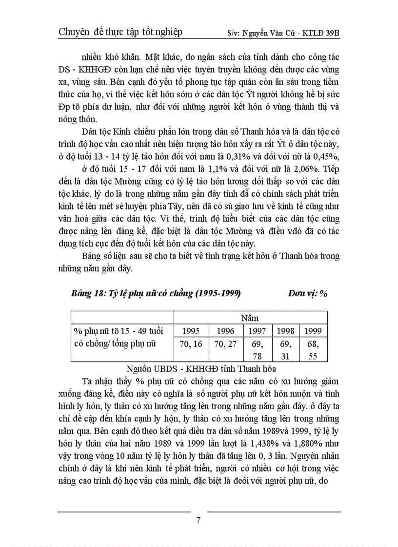 image for page Nghiên cứu sự ảnh hưởng của trình độ học vấn đến mức sinh ở tỉnh Thanh Hoá