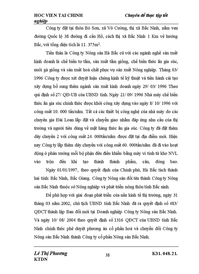 image for page Phương hướng hoàn thiện công tác kế toán bán hàng tại Công ty cổ phần Nông sản Bắc Ninh
