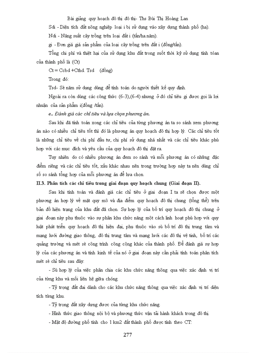 image for page Bài giảng quy hoạch đô thị