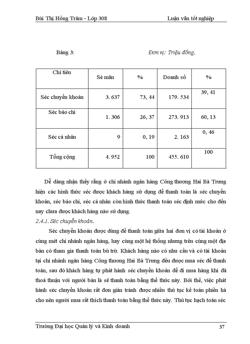 image for page Vấn đề mở rộng và hoàn thiện công tác thanh toán không dùng tiền mặt tại ngân hàng công thương chi nhánh Hai Bà Trưng-Hà Nội