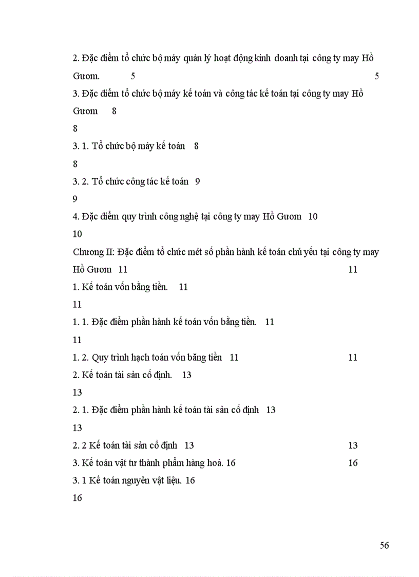 image for page Tổ chức một số phần hành kế toán chủ yếu tại công ty may Hồ Gươm