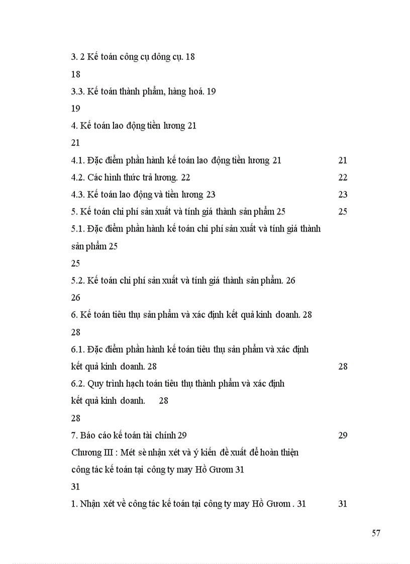 image for page Tổ chức một số phần hành kế toán chủ yếu tại công ty may Hồ Gươm