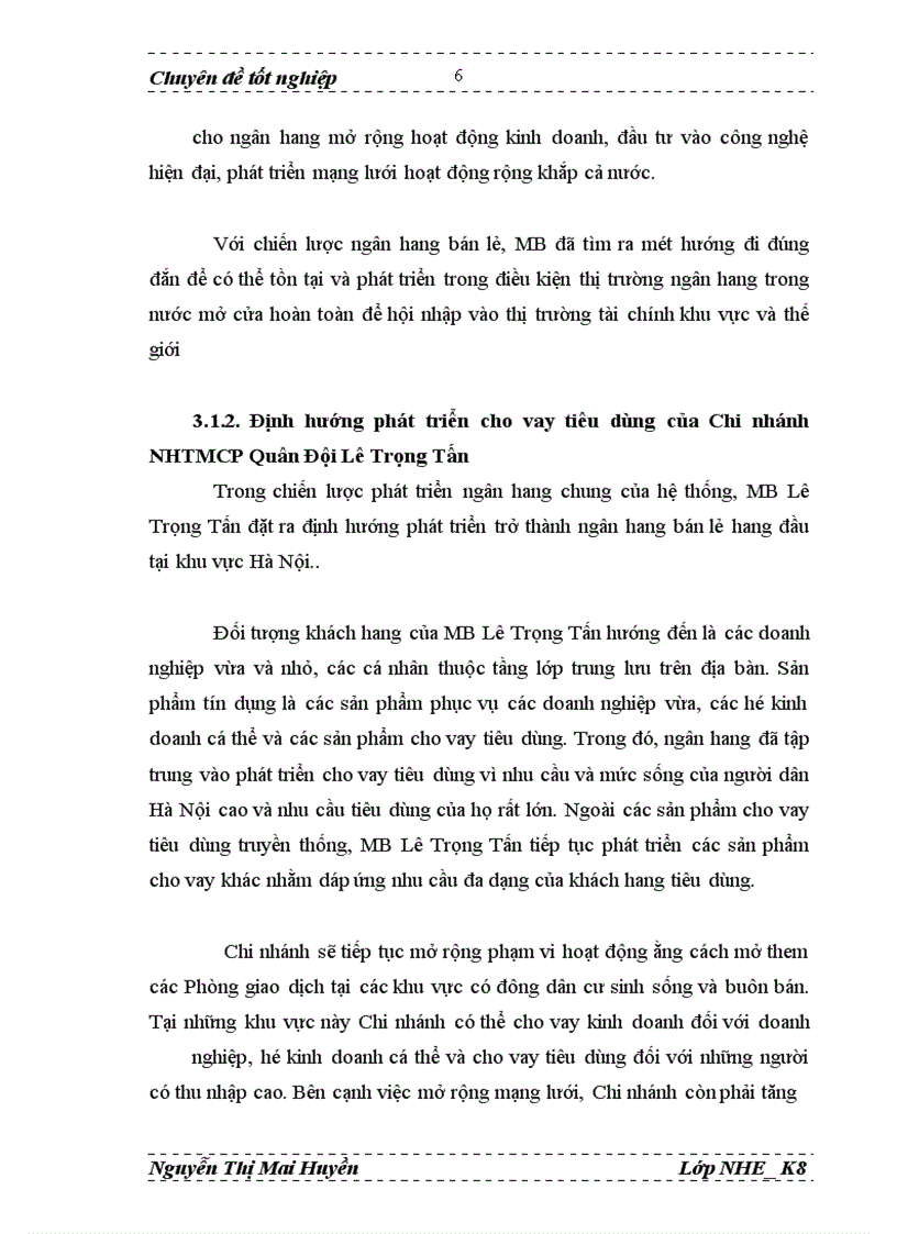 image for page Thực trạng và giải pháp mở rộng cho vay tiêu dùng của Chi nhánh Ngân hàng thương mại cổ phần Quân Đội Lê Trọng Tấn