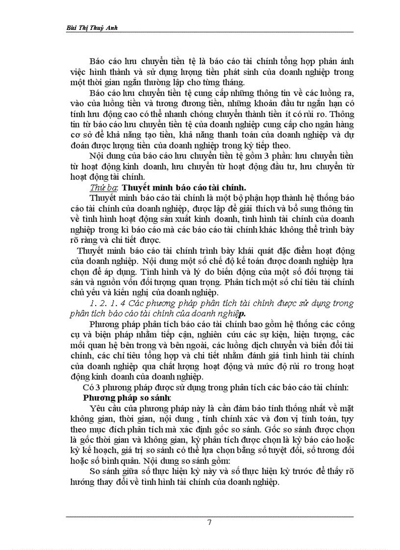 image for page Phân tích tài chính của doanh nghiệp thông qua báo cáo tài chính của doanh nghiệp vay vốn tại ngân hàng Nông nghiệp và Phát triển Nông thôn nam Hà Nội.