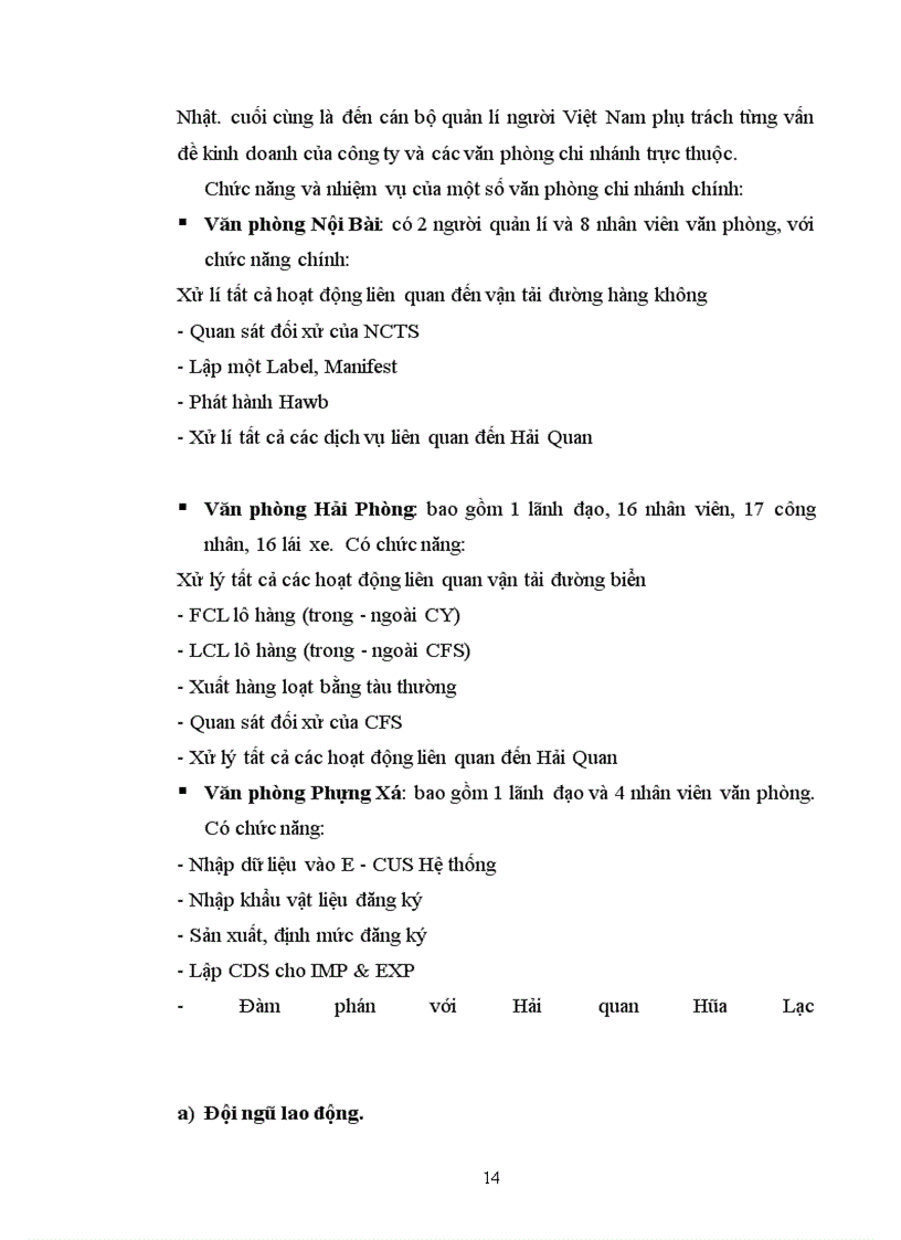 image for page Đặc điểm cơ sở vật chất phục vụ hoạt động kinh doanh Công ty liên doanh TNHH NIPPON EXPRESS