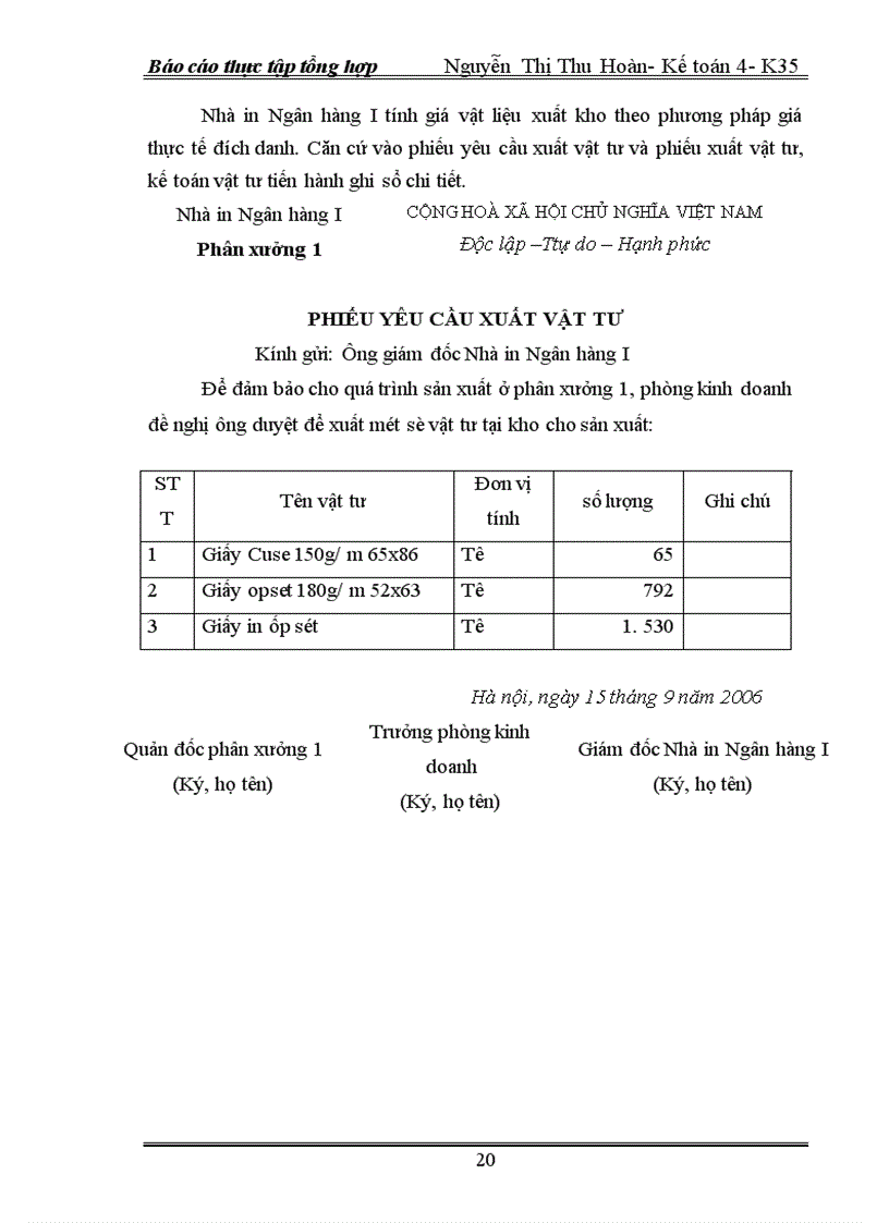 image for page Một số kiến nghị nhằm hoàn thiện kế toán chi phí sản xuất và tính giá thành sản phẩm tại nhà in Ngân hàng I