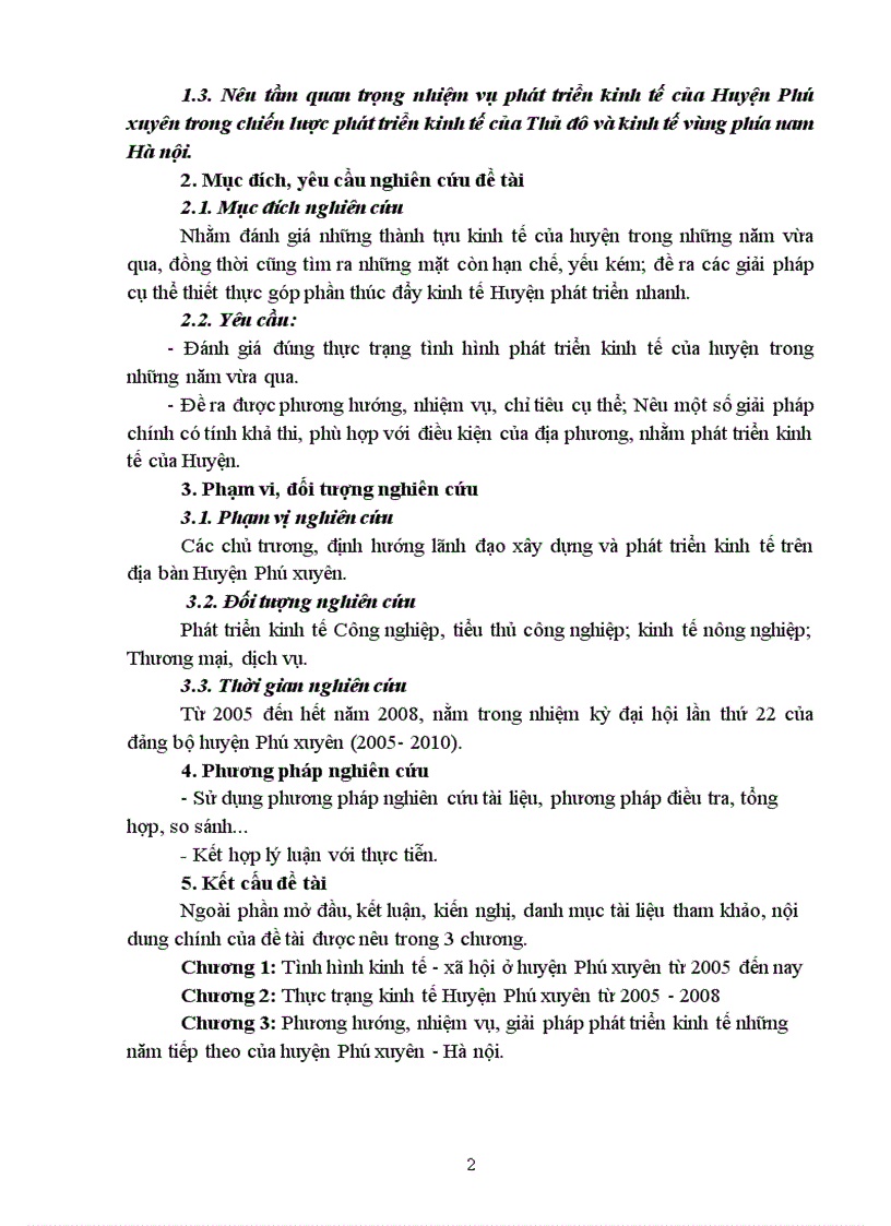 Nhiệm vụ xây dựng và phát triển kinh tế những năm tiếp theo của huyện Phú xuyên-Hà Nội.