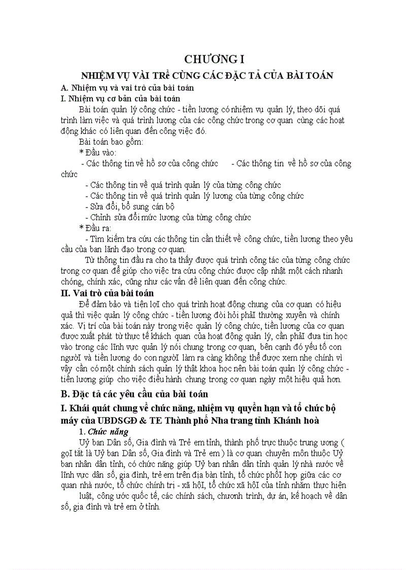 image for page Phân tích, thiết kế cho hệ thống quản lý công chức - tiền lương của UBDS-GĐ&TE với hệ quản trị cơ sở dữ liệu MS Access