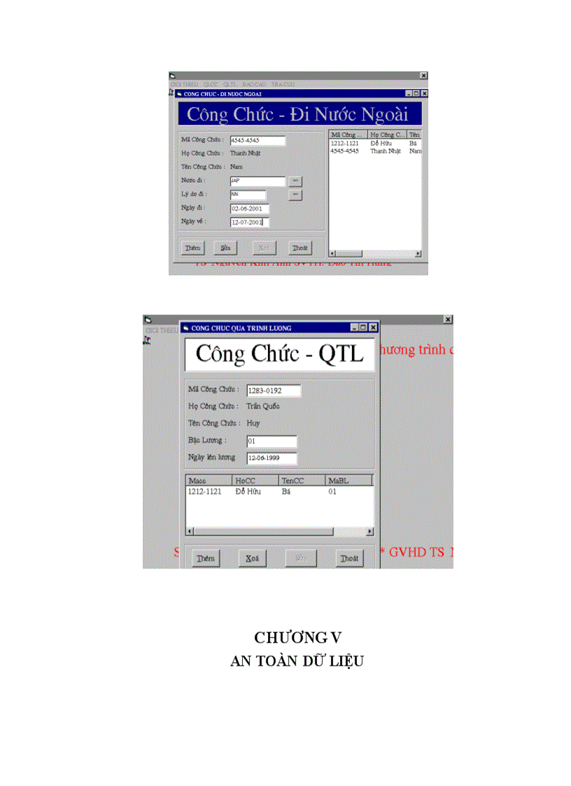 image for page Phân tích, thiết kế cho hệ thống quản lý công chức - tiền lương của UBDS-GĐ&TE với hệ quản trị cơ sở dữ liệu MS Access