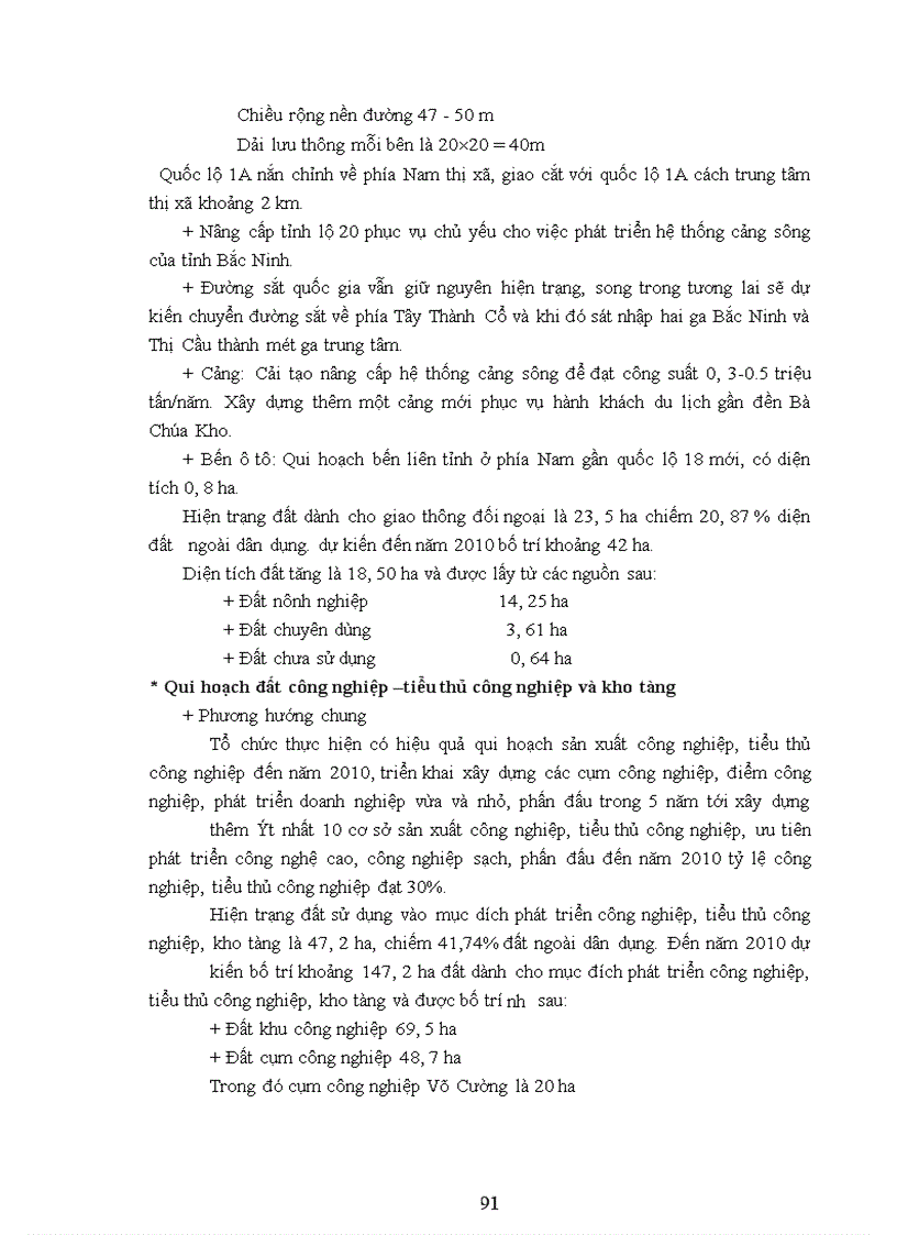 image for page Qui hoạch sử dụng đất đai thị xã Bắc Ninh–tỉnh Bắc Ninh giai đoạn 2001-2010