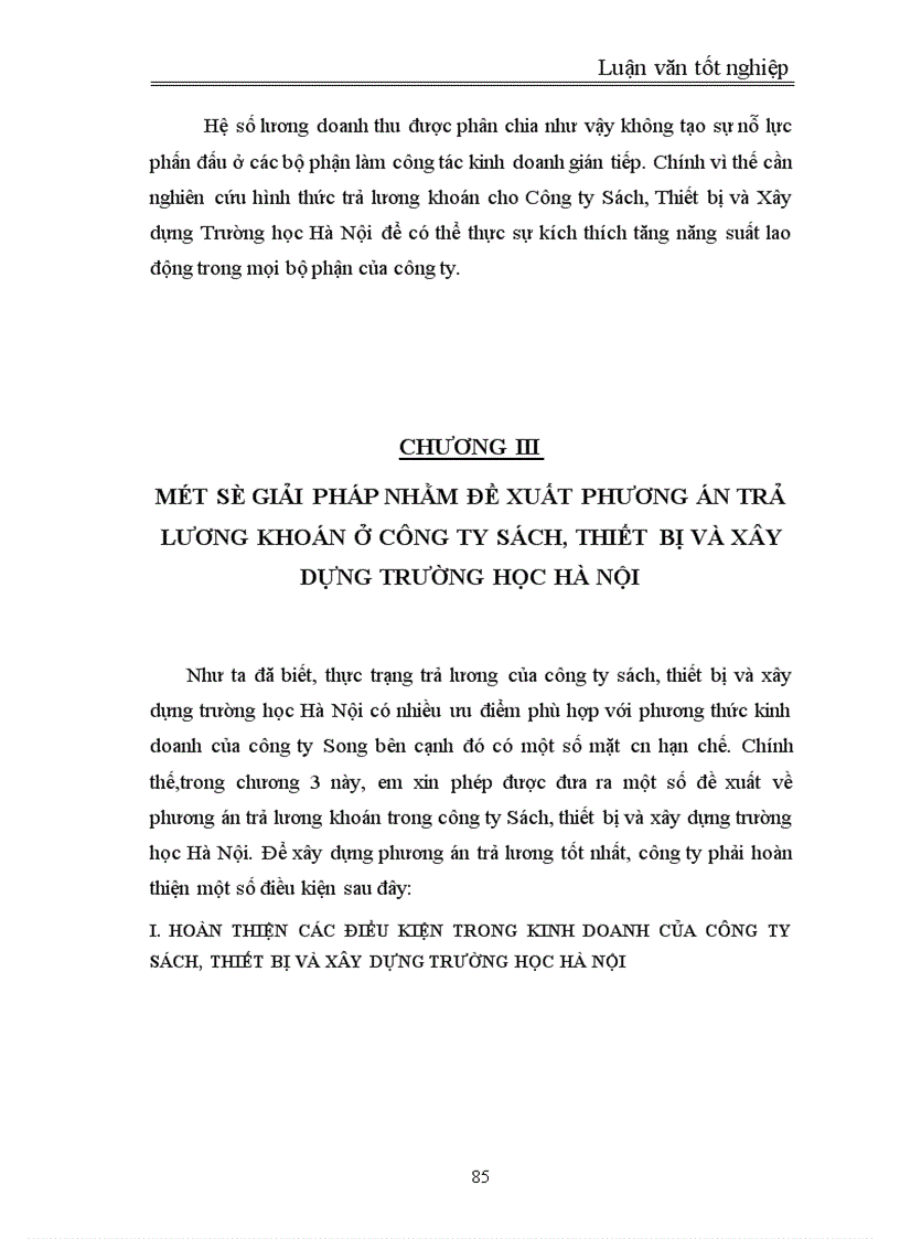 image for page Nghiên cứu,xây dựng phương án trả lương khoán của Công ty Sách, Thiết bị và Xây dựng Trường học Hà Nội.