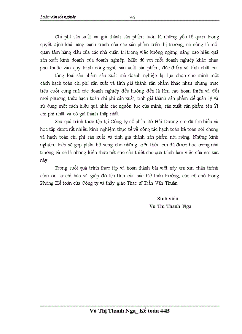 image for page Kế toán chi phí sản xuất và tính giá thành sản phẩm tại Công ty cổ phần Sứ Hải Dương