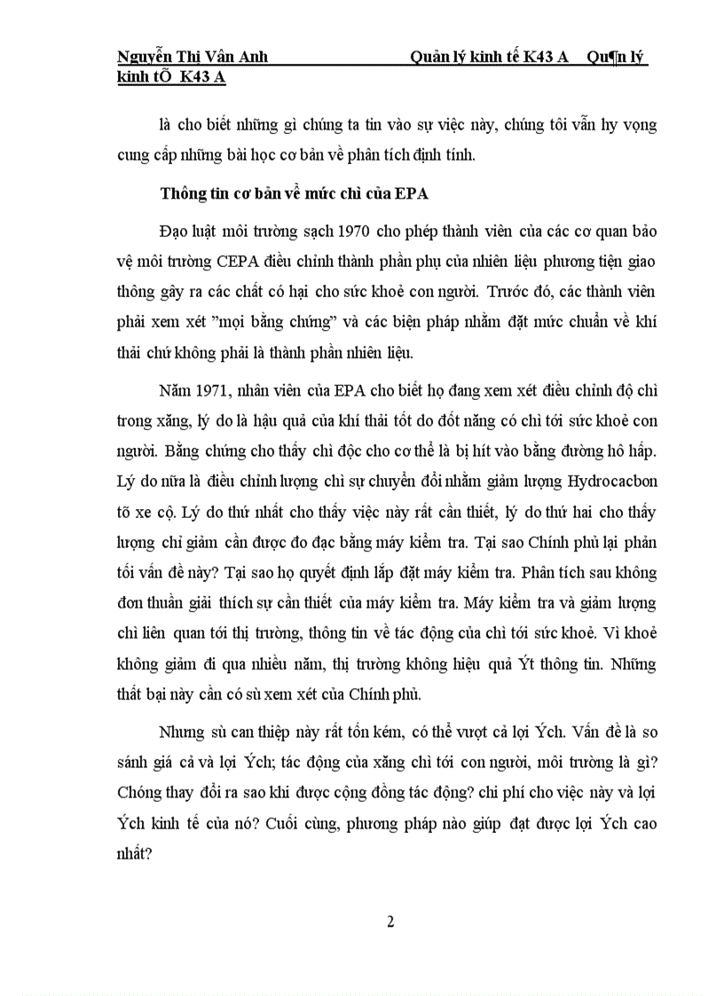 image for page Số liệu thống kê Kiểm tra nồng độ chì trong xăng