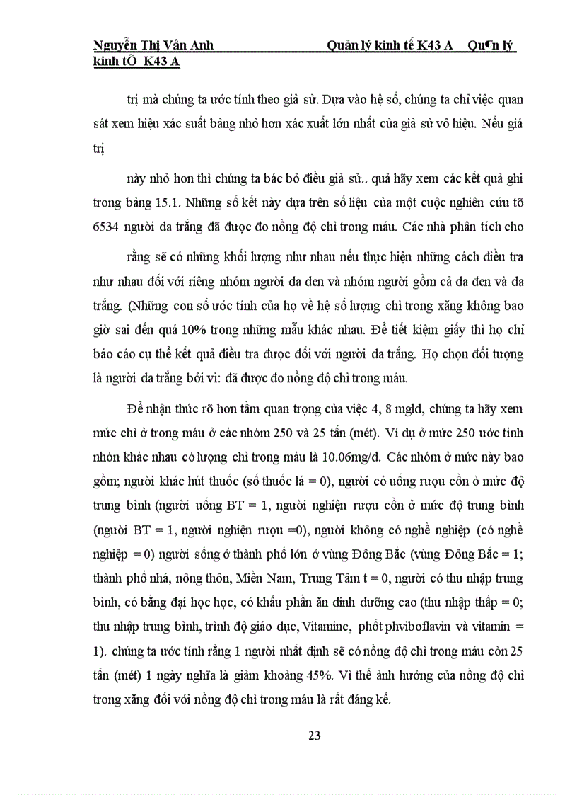 image for page Số liệu thống kê Kiểm tra nồng độ chì trong xăng