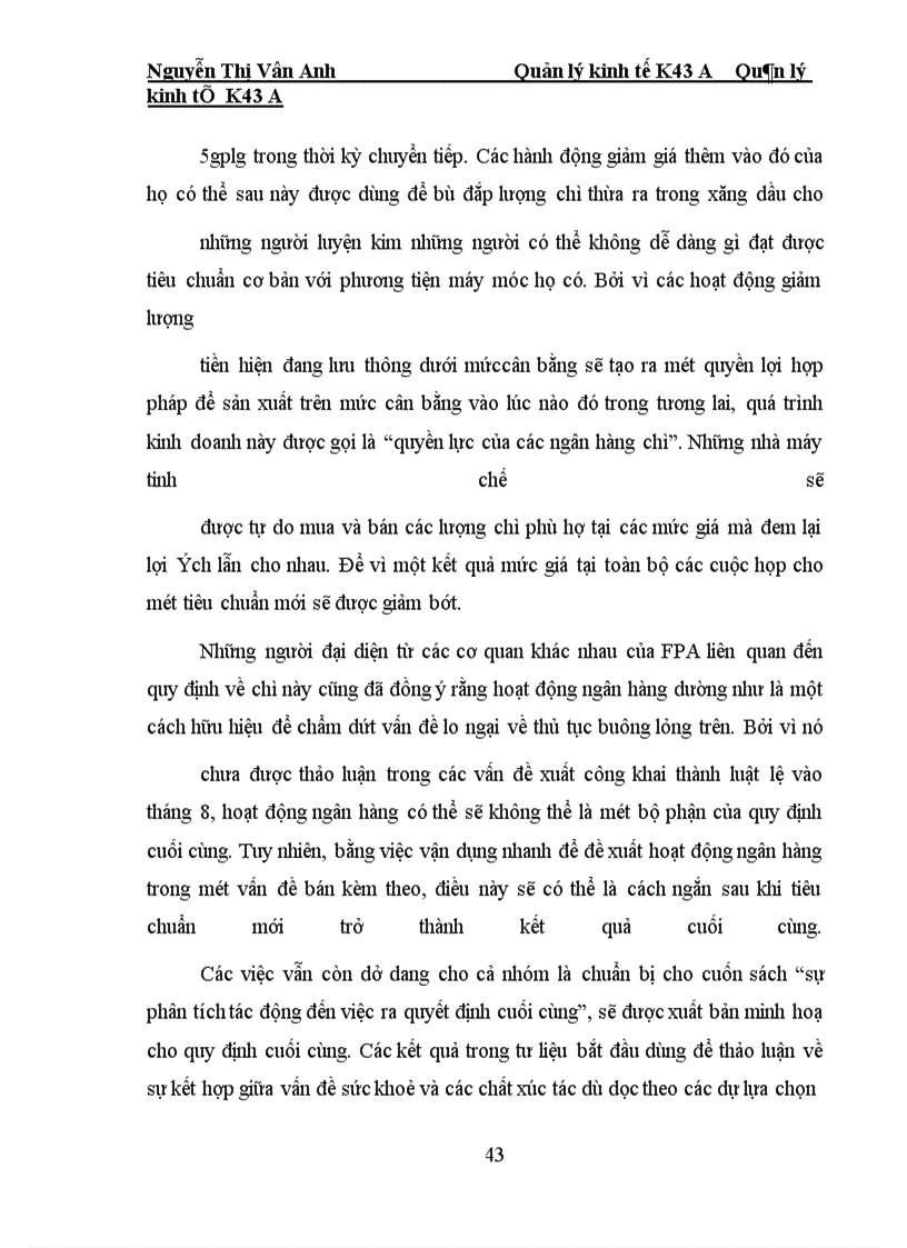 image for page Số liệu thống kê Kiểm tra nồng độ chì trong xăng