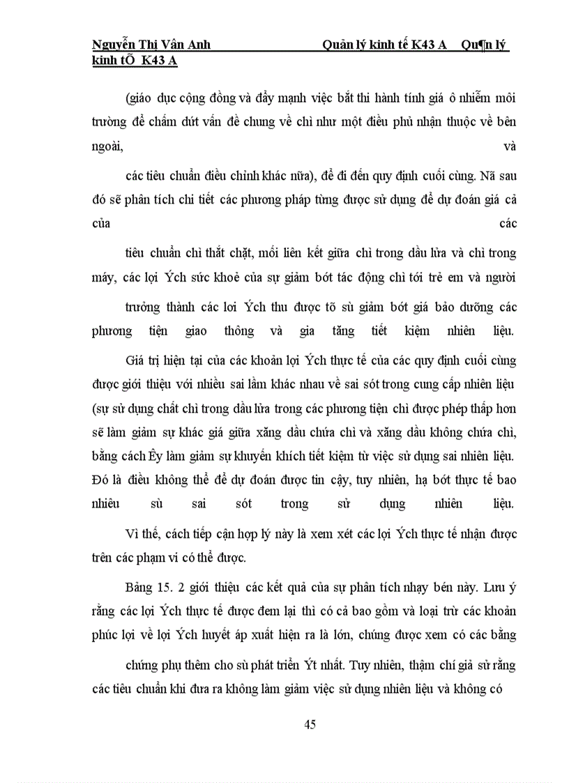 image for page Số liệu thống kê Kiểm tra nồng độ chì trong xăng