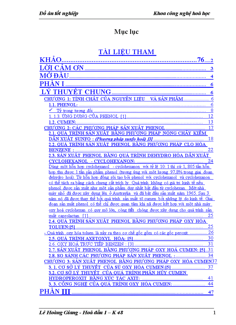 image for page Các phương pháp sản xuất phenol