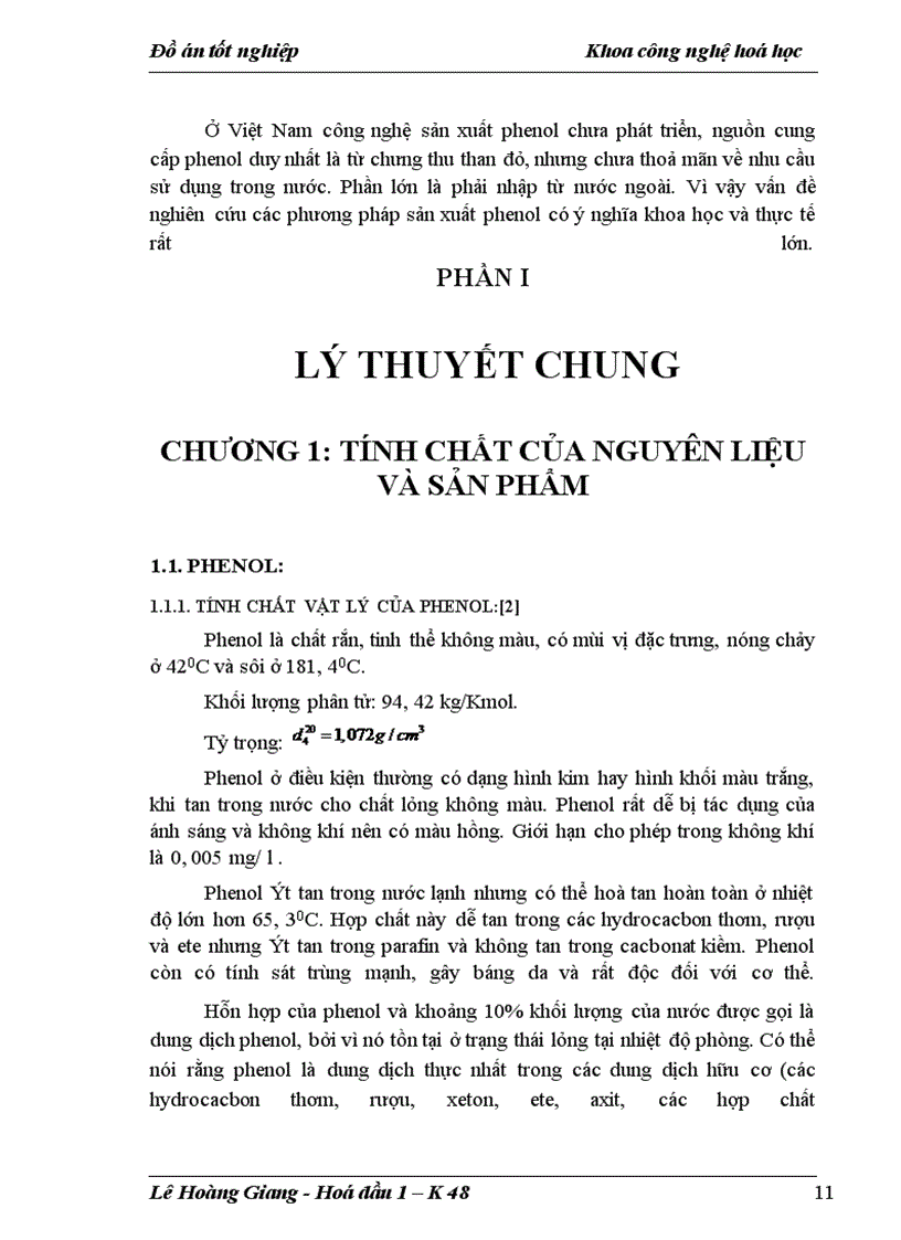 image for page Các phương pháp sản xuất phenol