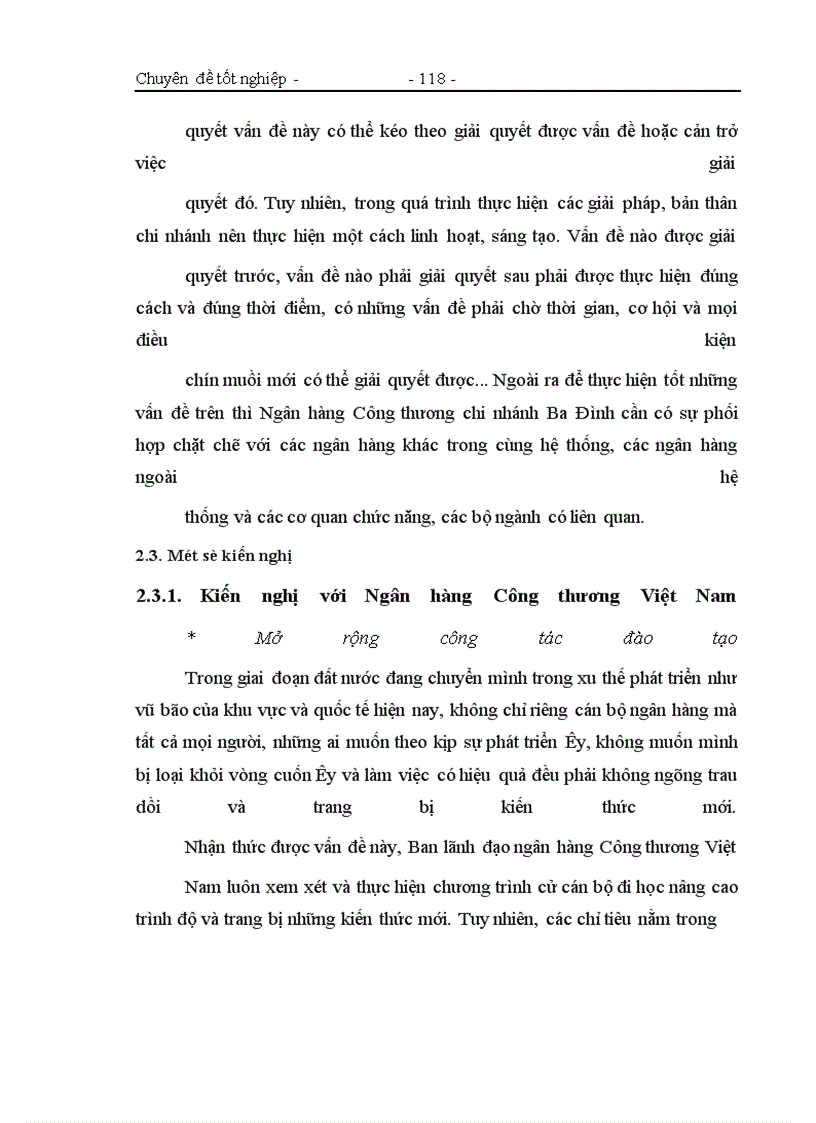 image for page Một số giải pháp nâng cao chất lượng công tác phân tích tài chính các doanh nghiệp vay vốn tại Ngân hàng Công thương chi nhánh Ba Đình