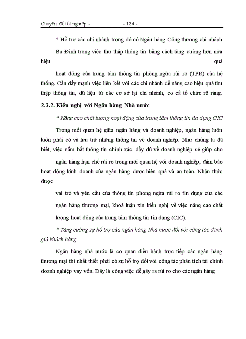 image for page Một số giải pháp nâng cao chất lượng công tác phân tích tài chính các doanh nghiệp vay vốn tại Ngân hàng Công thương chi nhánh Ba Đình