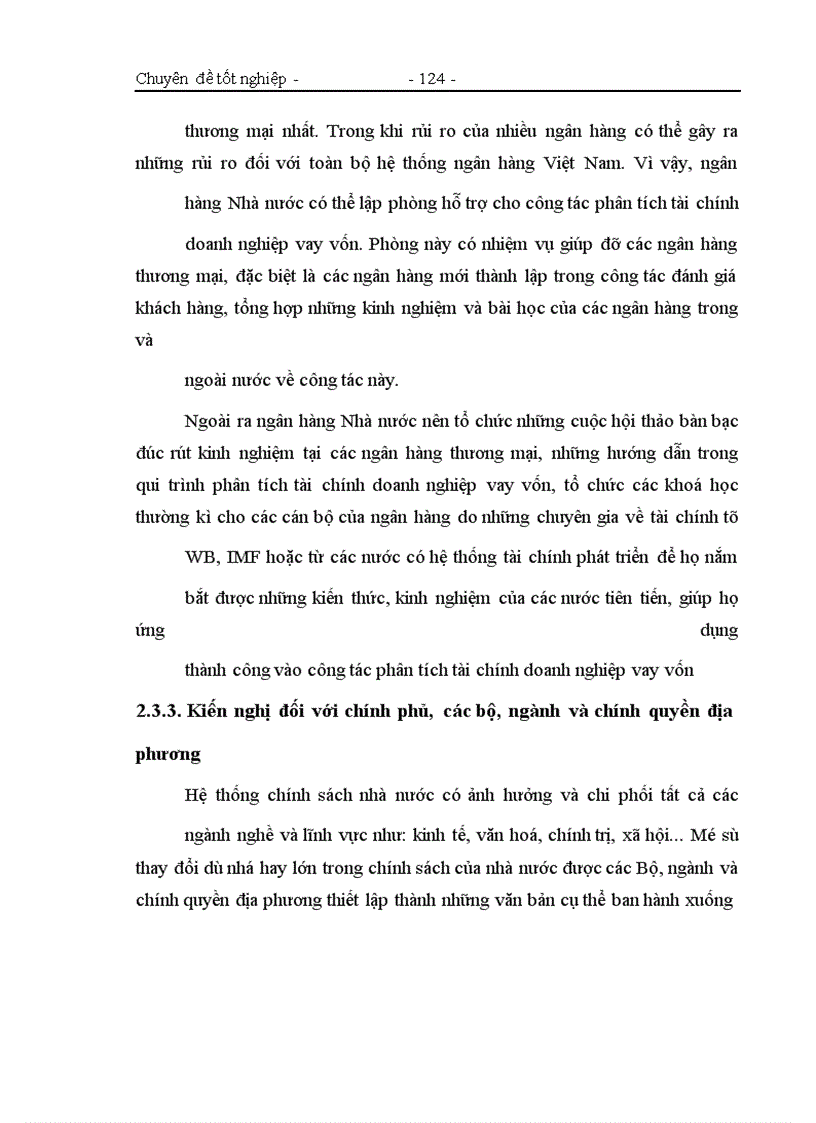 image for page Một số giải pháp nâng cao chất lượng công tác phân tích tài chính các doanh nghiệp vay vốn tại Ngân hàng Công thương chi nhánh Ba Đình