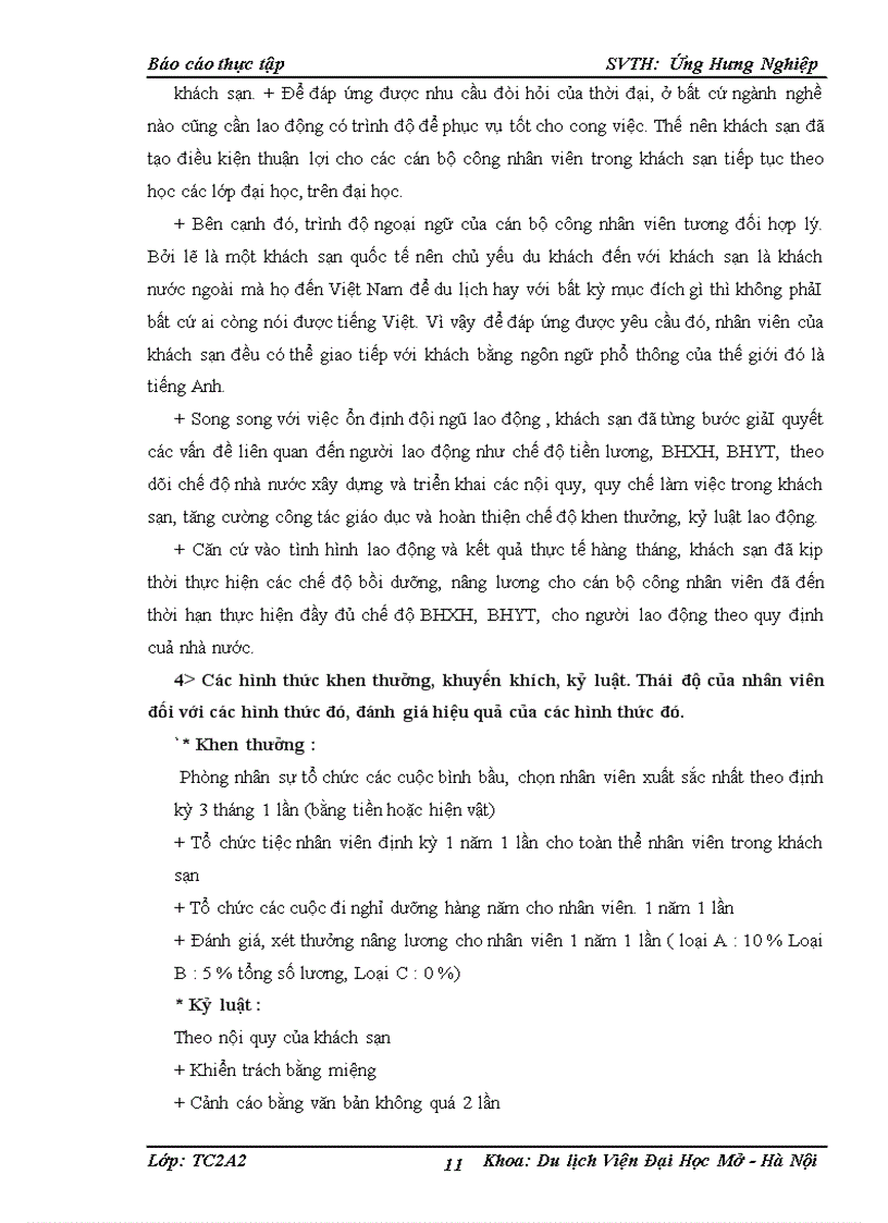 image for page Phân tích tình hình hoạt động của khách sạn Maison D’Hanoi Hanova