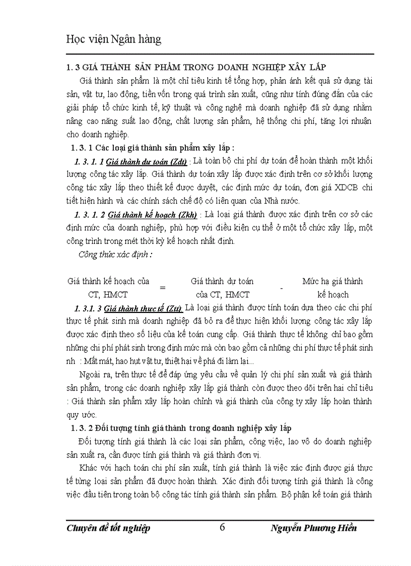 image for page Hoàn thiện về kế toán tập hợp chi phí sản xuất và tính giá thành sản phẩm xây lắp tại cÔNG ty cổ phần đầu tư và xây dựng hud3
