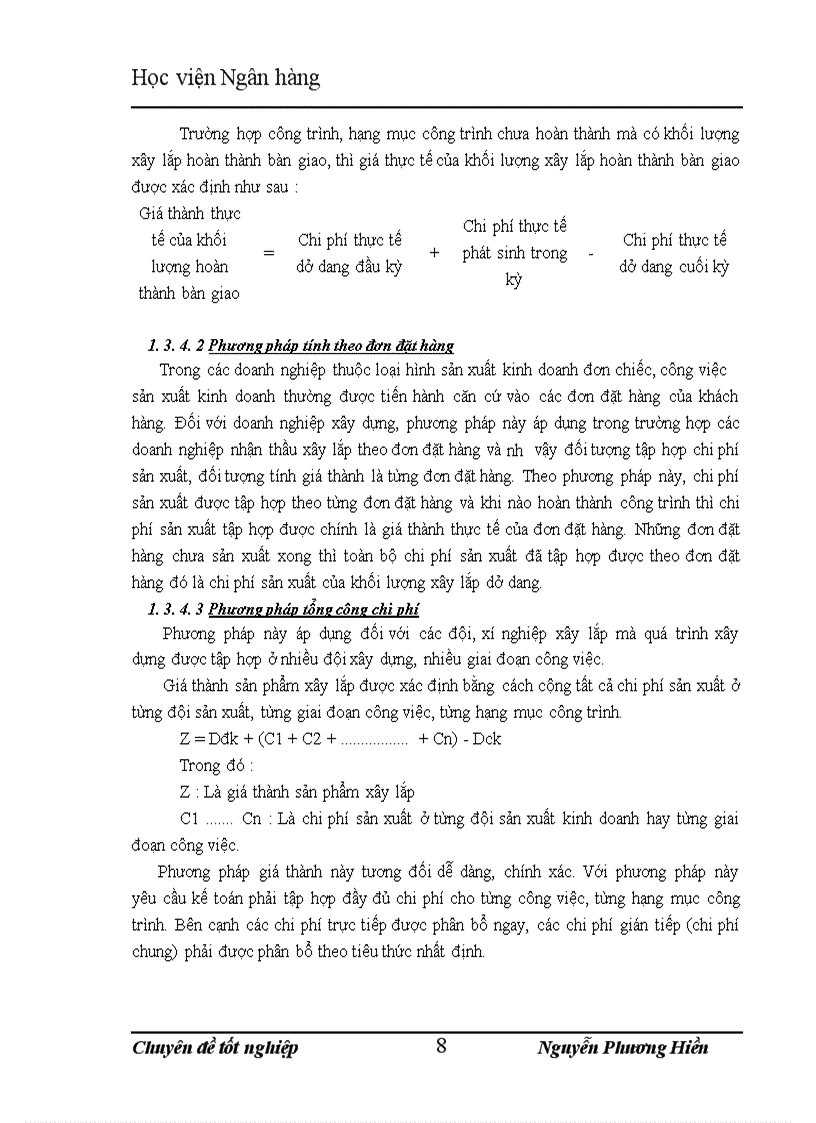 image for page Hoàn thiện về kế toán tập hợp chi phí sản xuất và tính giá thành sản phẩm xây lắp tại cÔNG ty cổ phần đầu tư và xây dựng hud3