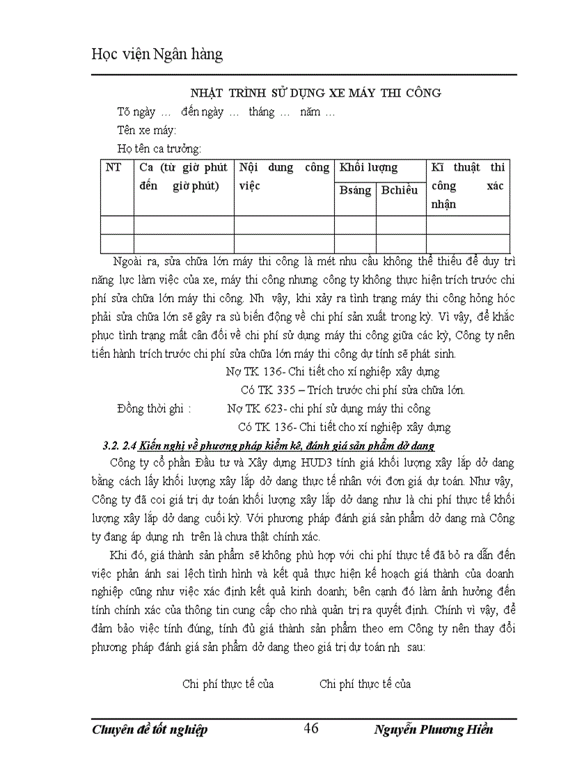 image for page Hoàn thiện về kế toán tập hợp chi phí sản xuất và tính giá thành sản phẩm xây lắp tại cÔNG ty cổ phần đầu tư và xây dựng hud3