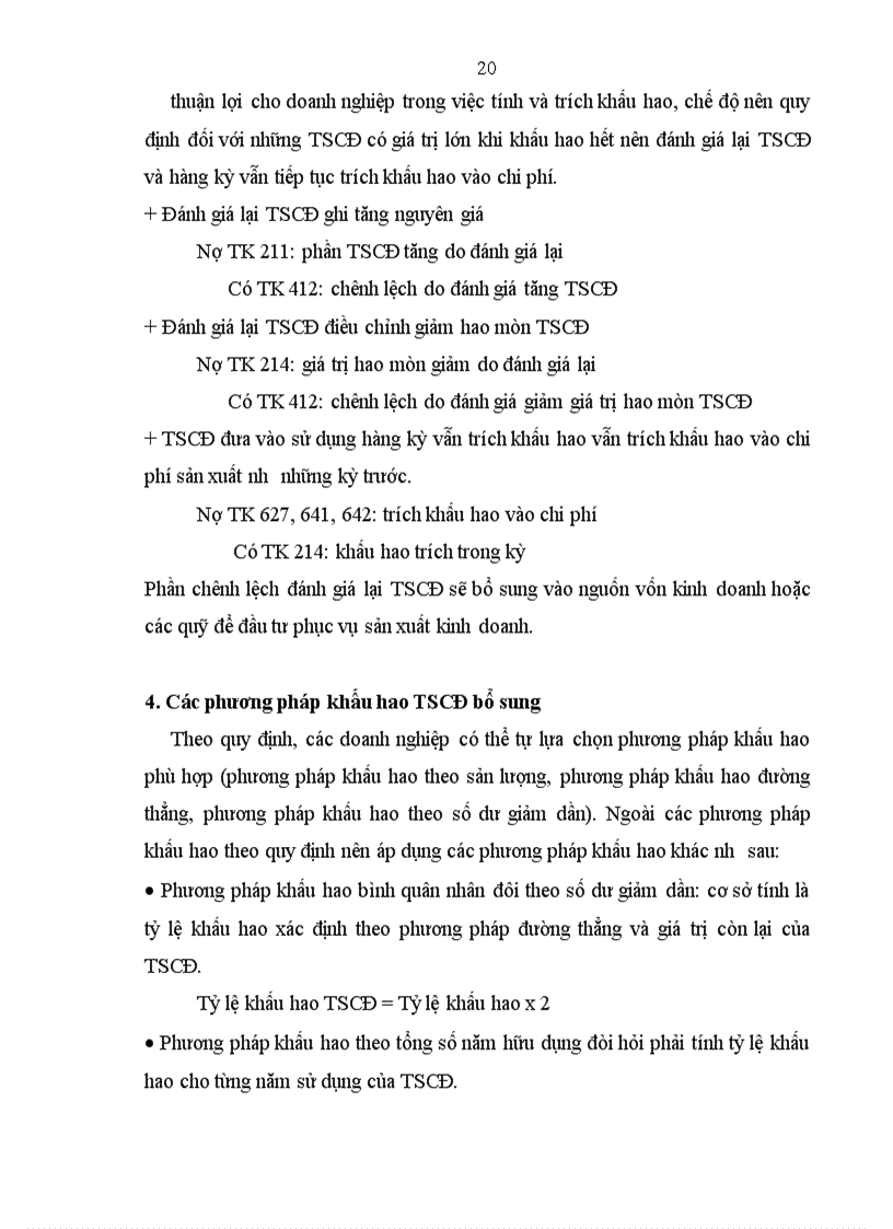 image for page Bàn về cách tính khấu hao và hạch toán khấu hao TSCĐ hữu hình trong doanh nghiệp