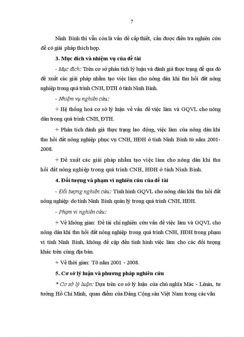 image for page Việc làm cho nông dân khi thu hồi đất trong quá trình công nghiệp hoá, đô thị hoá ở tỉnh Ninh Bình