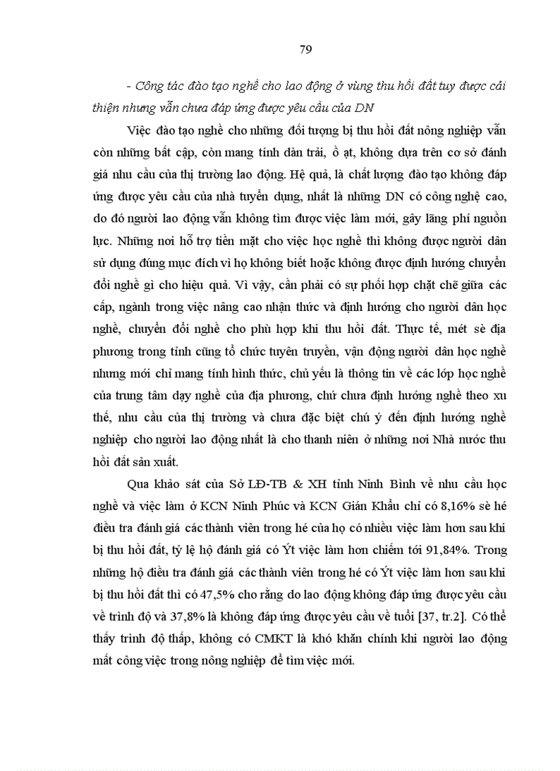 image for page Việc làm cho nông dân khi thu hồi đất trong quá trình công nghiệp hoá, đô thị hoá ở tỉnh Ninh Bình