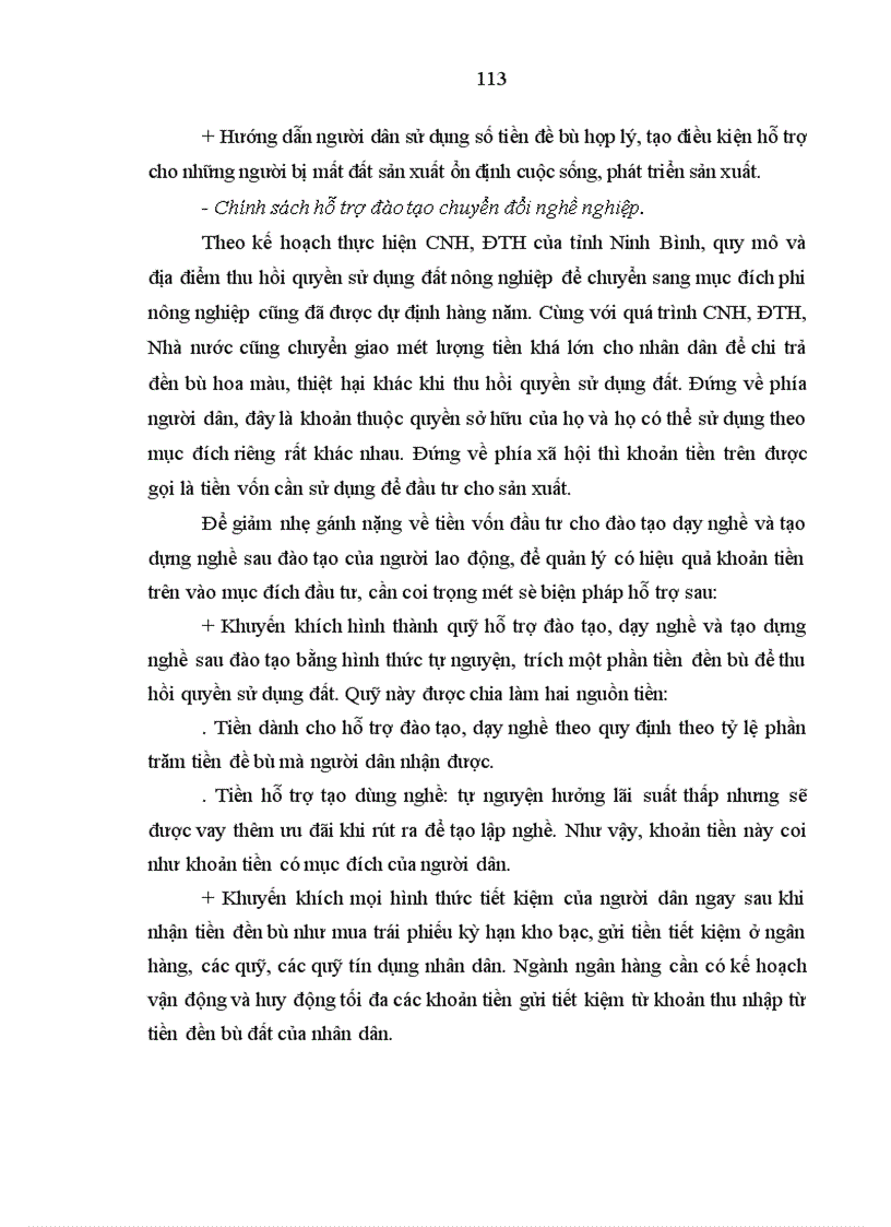 image for page Việc làm cho nông dân khi thu hồi đất trong quá trình công nghiệp hoá, đô thị hoá ở tỉnh Ninh Bình