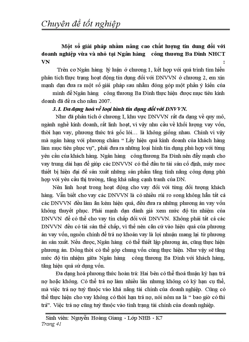 image for page Giải pháp nâng cao chất lượng tín dụng đối với doanh nghiệp vừa và nhỏ tại ngân hàng công thương khu vực Ba Đình thuộc ngân hàng TMCP công thương Việt Nam