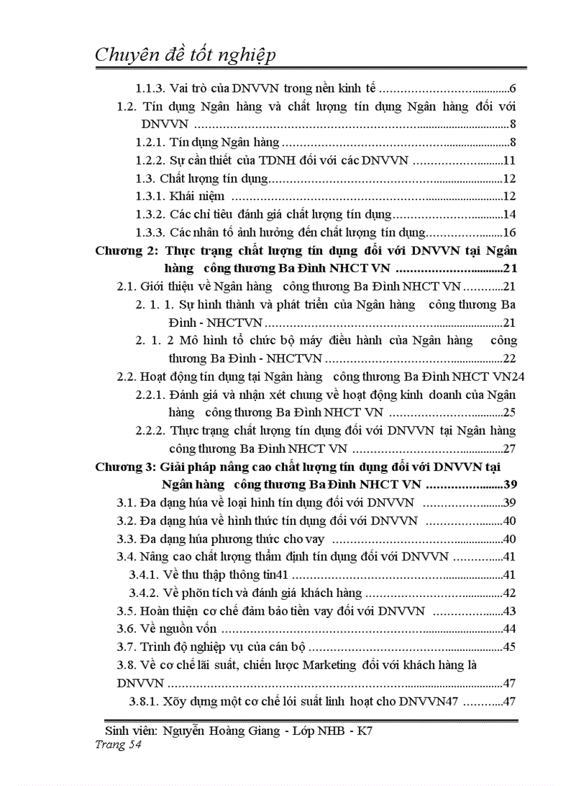 image for page Giải pháp nâng cao chất lượng tín dụng đối với doanh nghiệp vừa và nhỏ tại ngân hàng công thương khu vực Ba Đình thuộc ngân hàng TMCP công thương Việt Nam