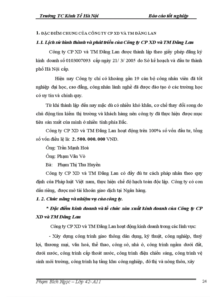 image for page Hoàn thiện hạch toỏn tiền lương và cỏc khoản trớch theo lương tại Cụng Ty Cổ phần XD và TM Đăng Lan