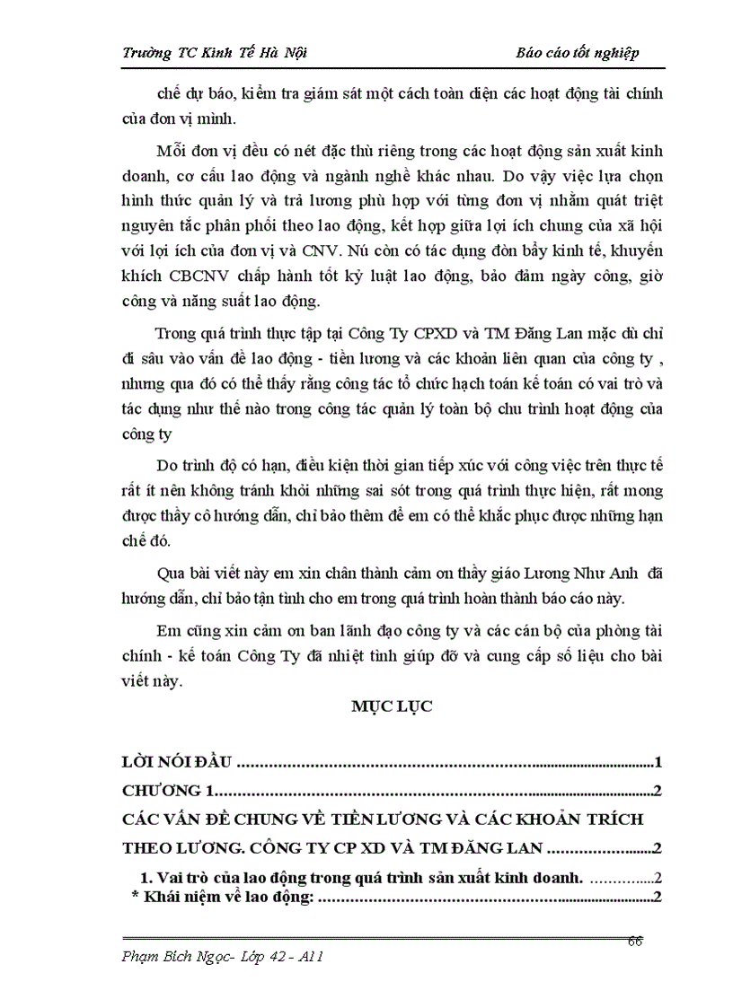 image for page Hoàn thiện hạch toỏn tiền lương và cỏc khoản trớch theo lương tại Cụng Ty Cổ phần XD và TM Đăng Lan