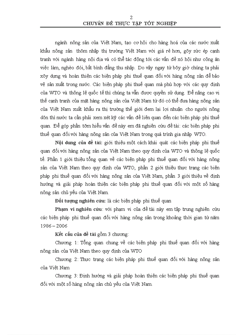image for page Các biện pháp phi thuế quan đối với hàng nông sản của Việt Nam trong quá trình gia nhập WTO
