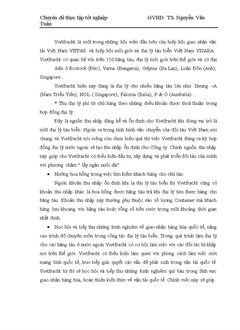 image for page Những giải pháp nhằm nâng cao hoạt động giao nhận hàng hóa bằng đường biển tại Công ty cổ phần vận tải và thuê tàu – Vietfracht