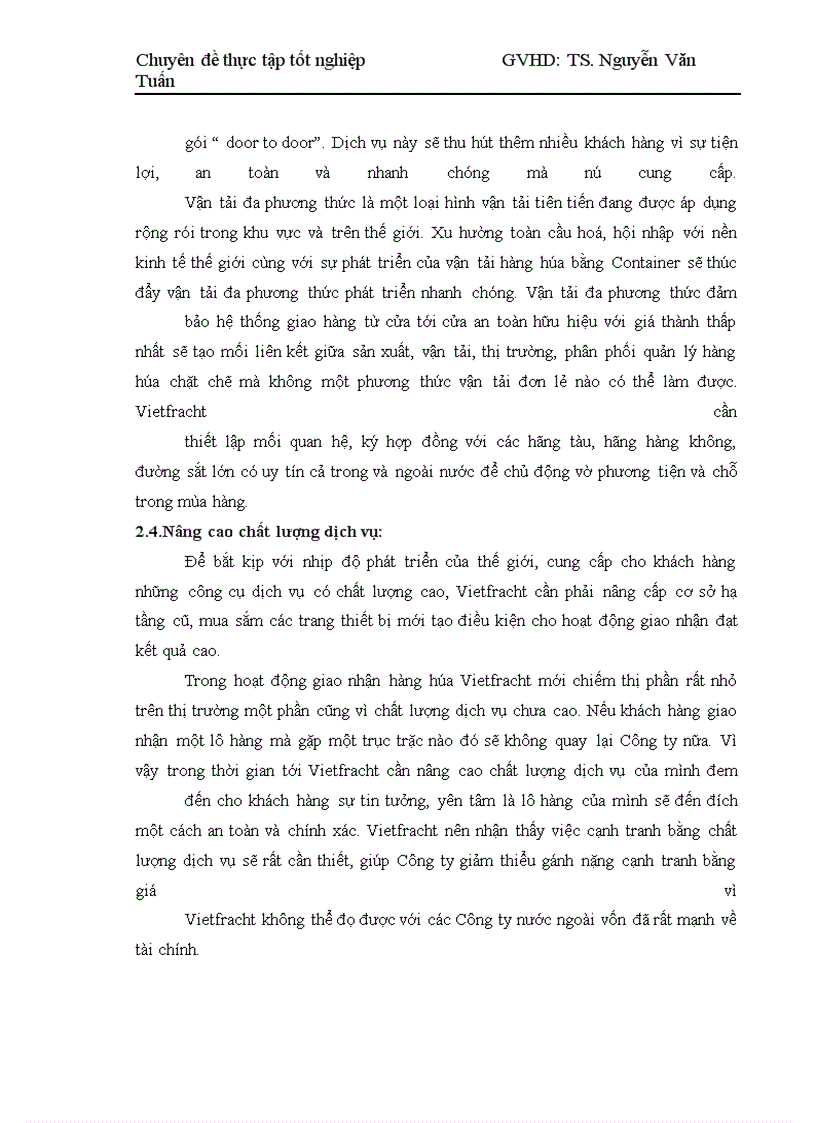 image for page Những giải pháp nhằm nâng cao hoạt động giao nhận hàng hóa bằng đường biển tại Công ty cổ phần vận tải và thuê tàu – Vietfracht