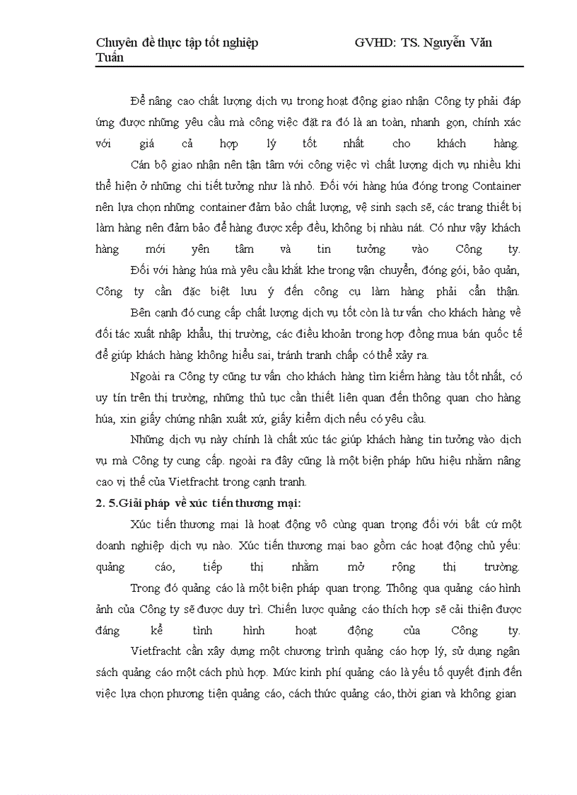 image for page Những giải pháp nhằm nâng cao hoạt động giao nhận hàng hóa bằng đường biển tại Công ty cổ phần vận tải và thuê tàu – Vietfracht
